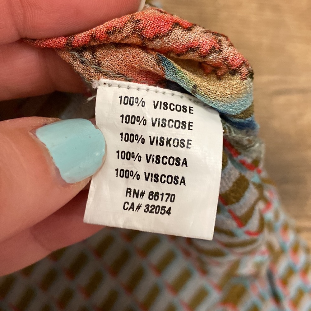 Anthropologie Conditions Apply Retro Peasant Blouse M - Picture 5 of 10